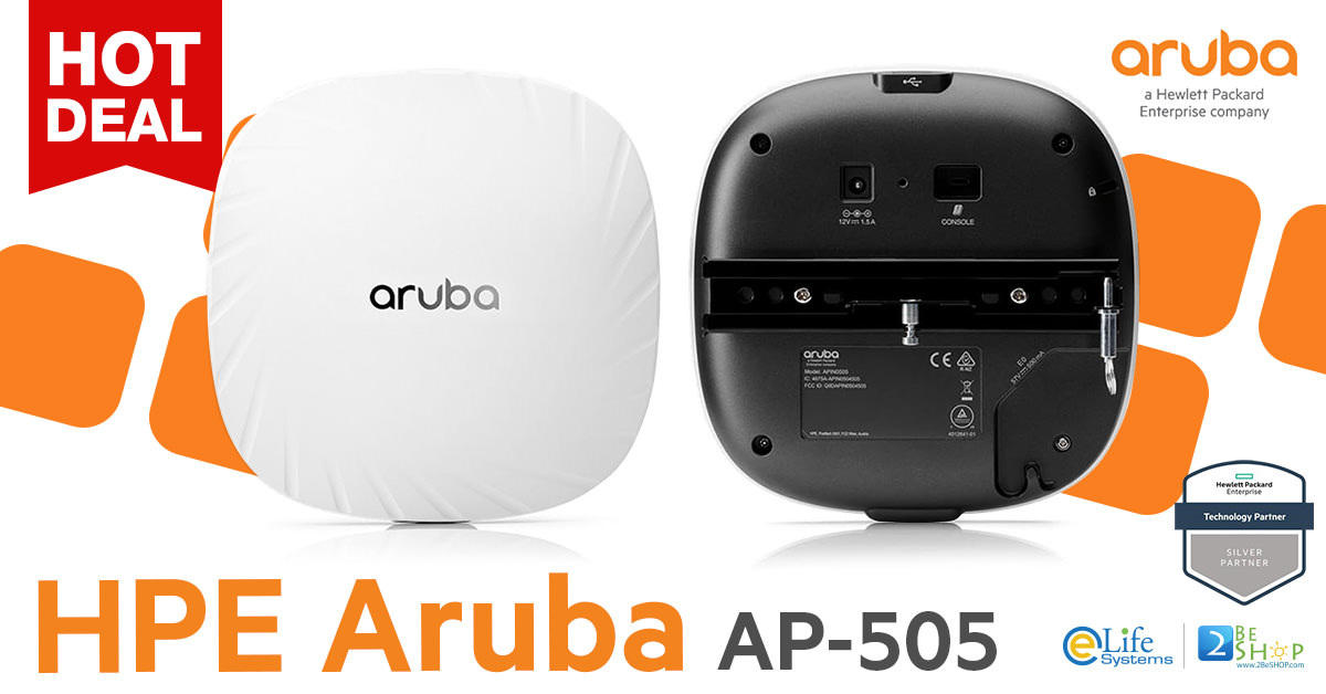 ช้อป [R2H28A] HPE Aruba AP-505 ราคาถูก ซื้อออนไลน์ที่นี่ ส่งฟรี